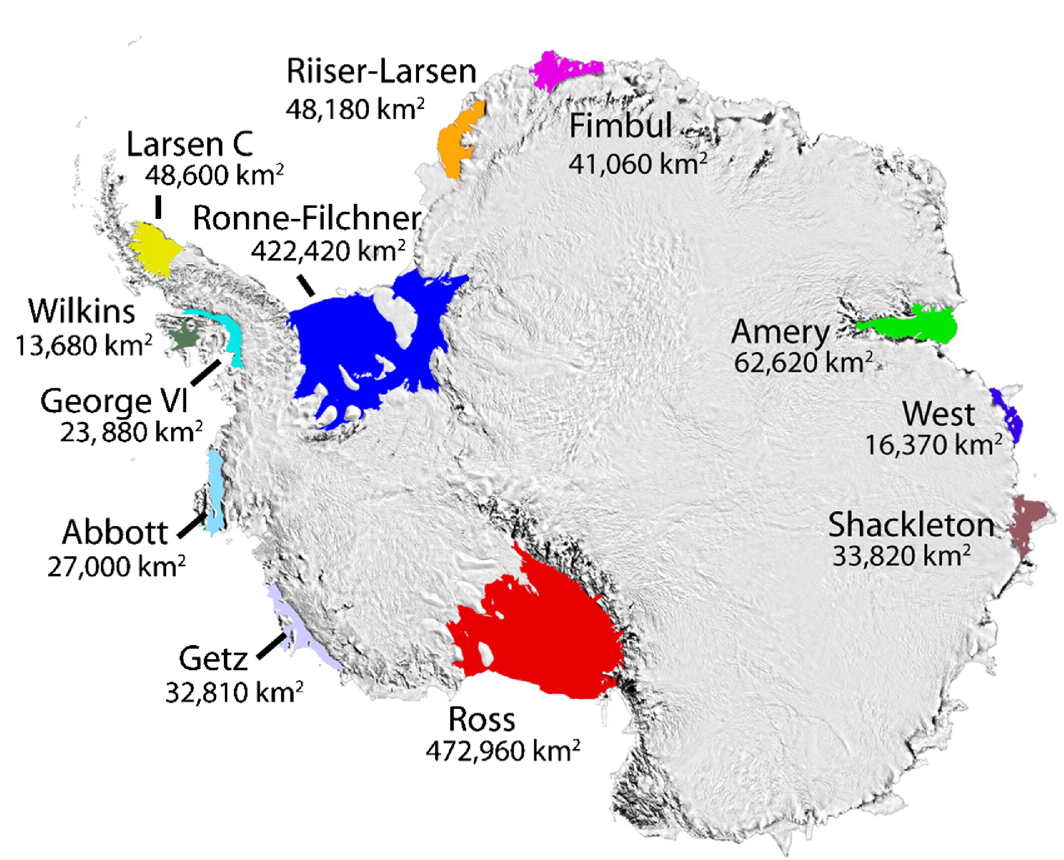 Antarctic Ice Shelves